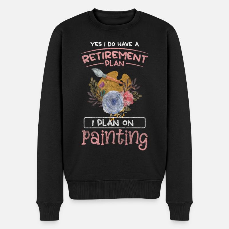 Painter Craftsman Canvas Construction Site - Men's Premium Organic Jumper - black