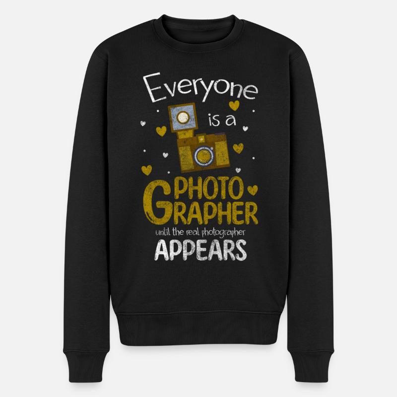 Photographe Photo Photos - Pull Premium bio Homme - noir