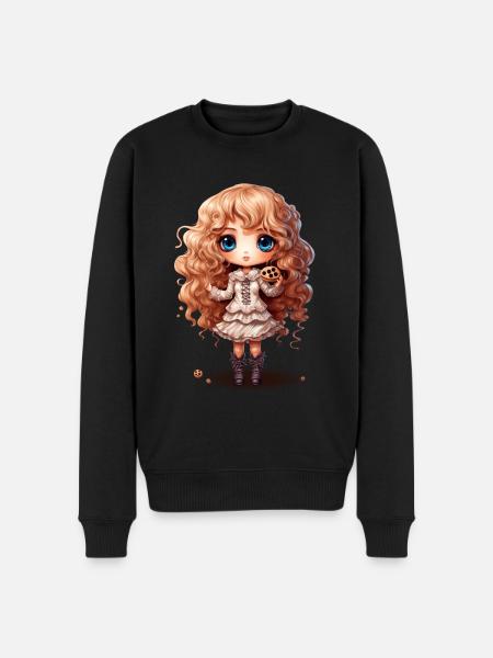Dollie Cookie - Men's Premium Organic Jumper - black
