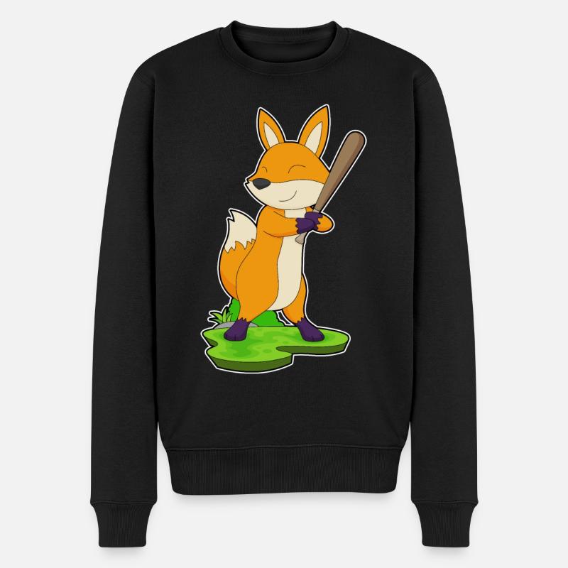 Batte de baseball Fox - Pull Premium bio Homme - noir