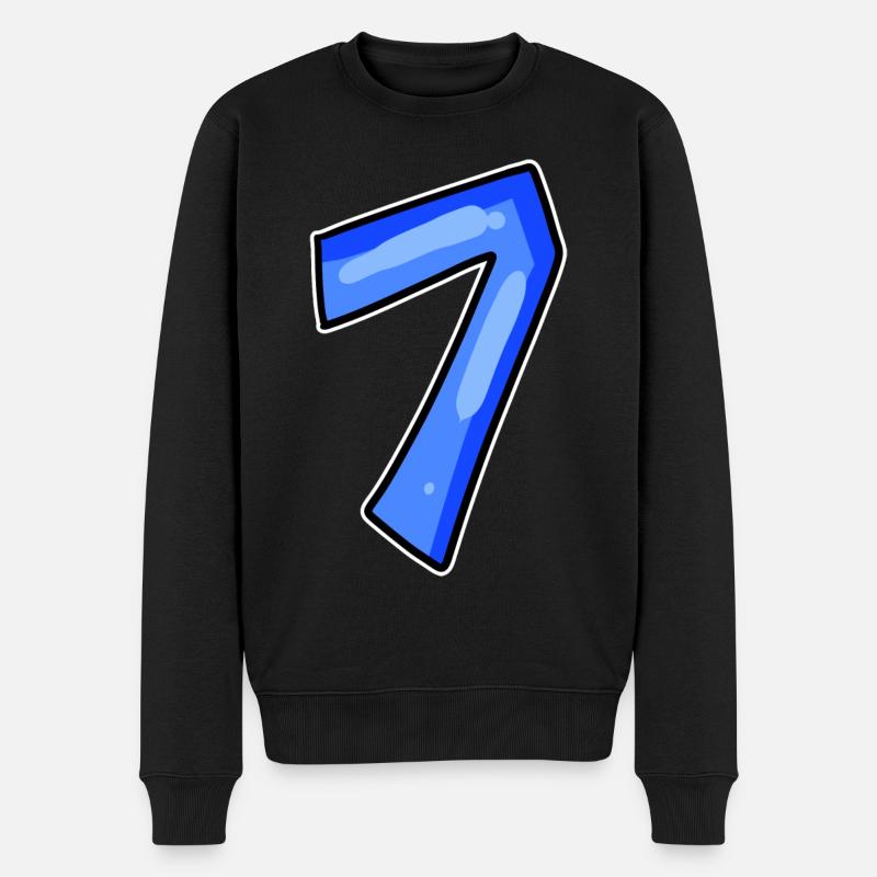 Numéro 7 Numéro - Pull Premium bio Homme - noir