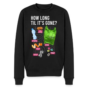 Reduzieren, Wiederverwenden, Recyceln, Wiederholen, Recyceln, Recycling, Tag der Erde - Männer Premium Bio Pullover - Schwarz - Vorne - Nico (187cm)