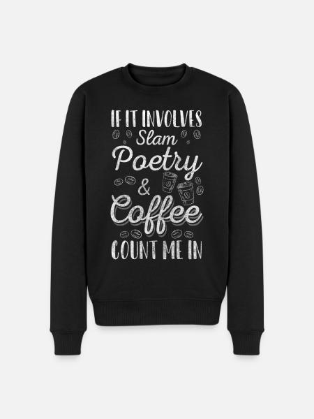 Slam Poetry Ghostwriter Sarcasm Poet - Men's Premium Organic Jumper - black