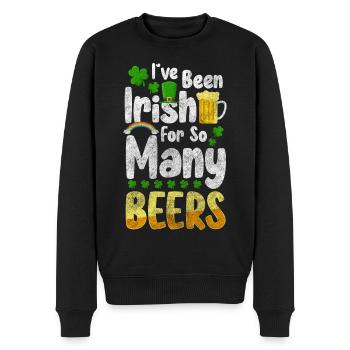 Pub Trinken Ausflug Alkohol - Männer Premium Bio Pullover - Schwarz - Vorne - Nico (187cm)
