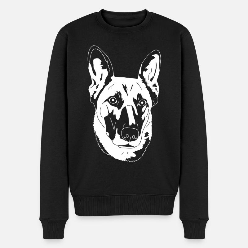 Malinois - Männer Premium Bio Pullover - Schwarz