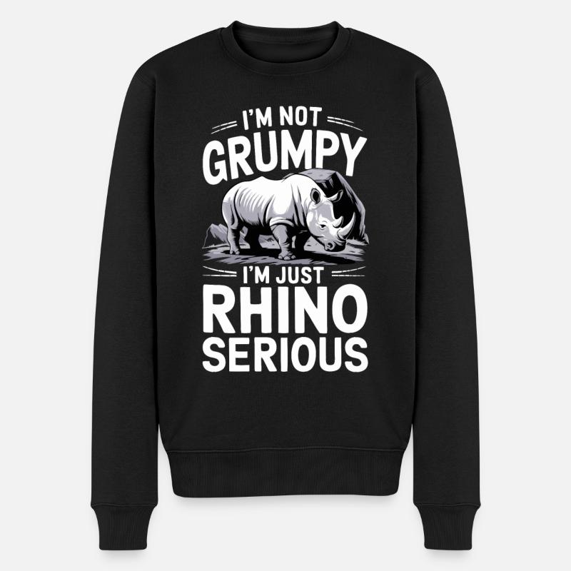 Rhinocéros Rhinocéros - Pull Premium bio Homme - noir