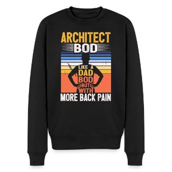 Architecte Bod Like A Dad Bod Dessinateur Drôle - Pull Premium bio Homme - noir - Devant - Nico (187cm)