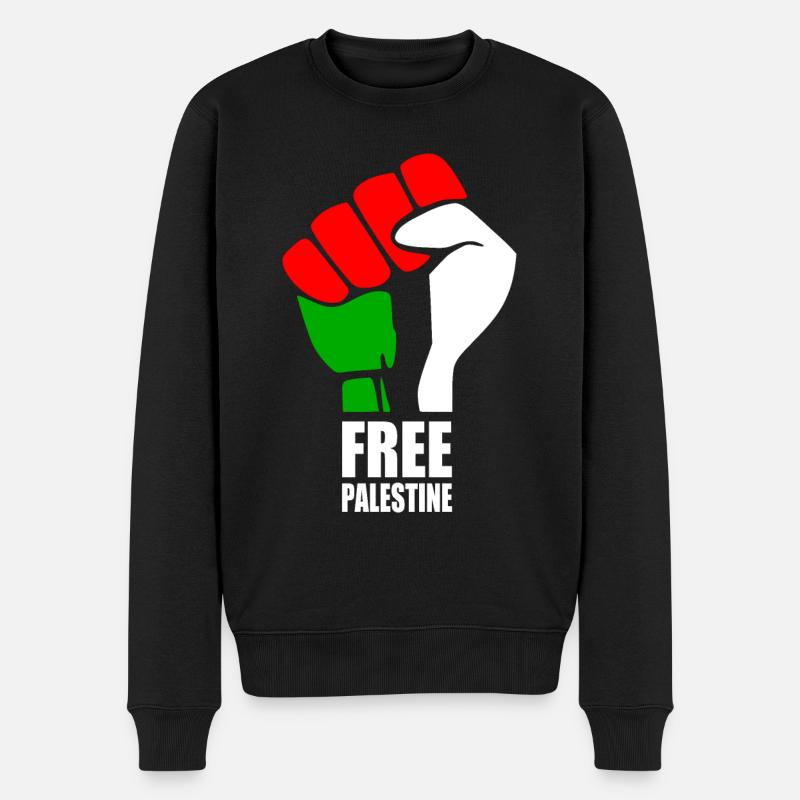 Free palestine - Pull Premium bio Homme - noir