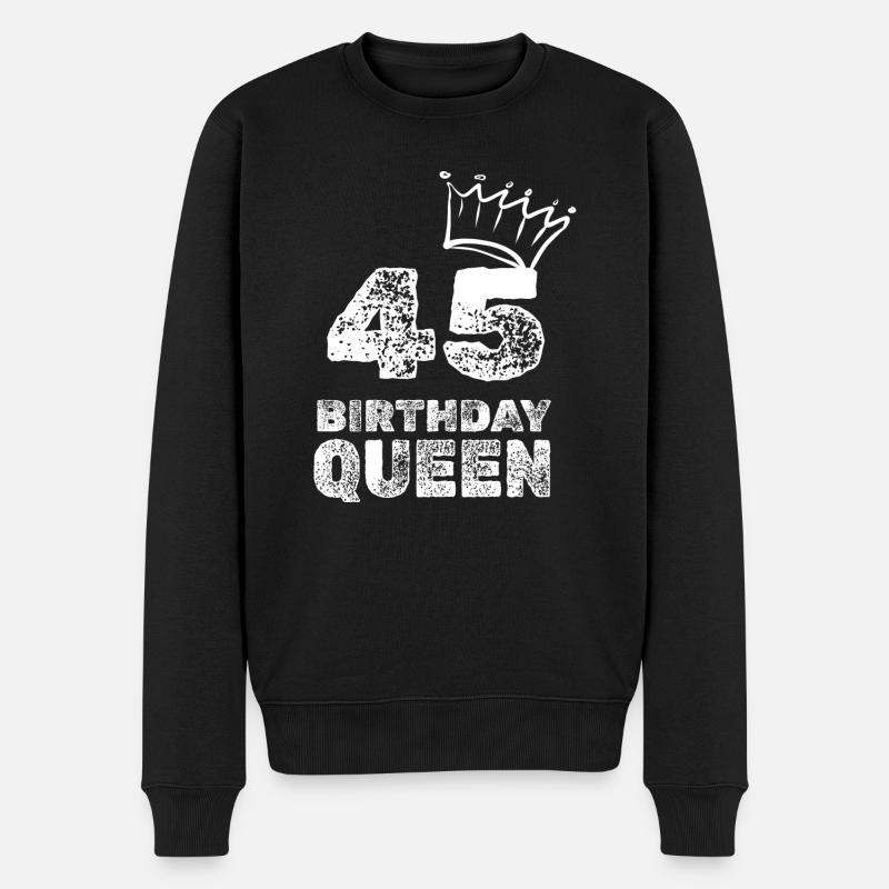 Alter 45 - Männer Premium Bio Pullover - Schwarz