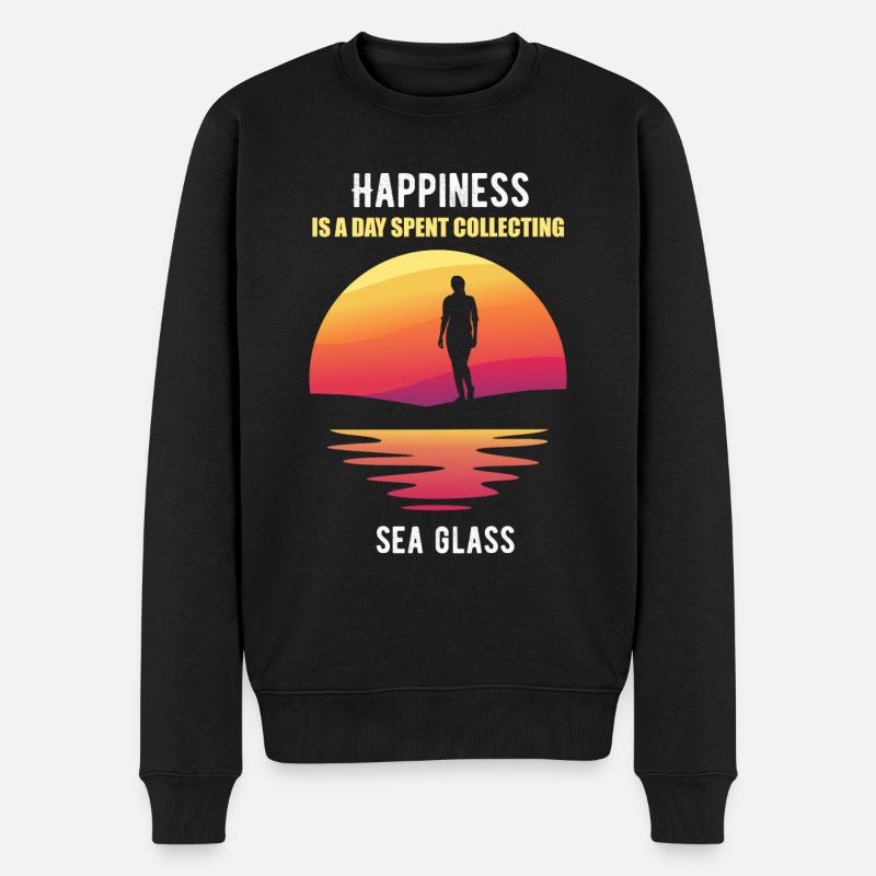 Peignage de plage - Pull Premium bio Homme - noir