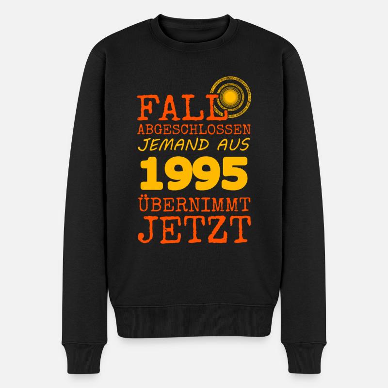 Fall abgeschlossen 1995 - Männer Premium Bio Pullover - Schwarz