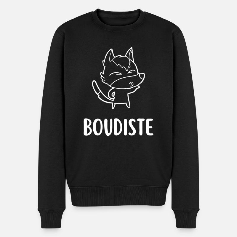 boudiste - Pull Premium bio Homme - noir