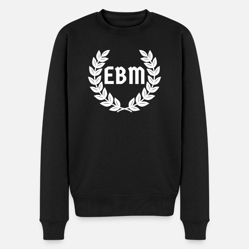 Old School EBM - Electronic Body Music - Männer Premium Bio Pullover - Schwarz