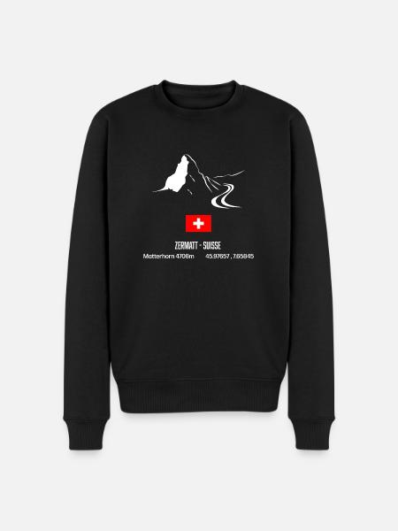 Zermatt Ski - Pull Premium bio Homme - noir