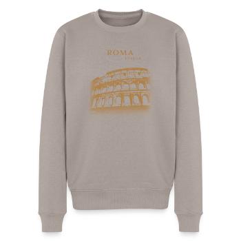 Latin locution rome colisé leewarddesign - Men's Premium Organic Jumper - taupe - Front - Nico (187cm)