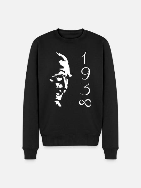 Atatürk 1938 - Økologisk premium-sweatshirt til mænd - sort