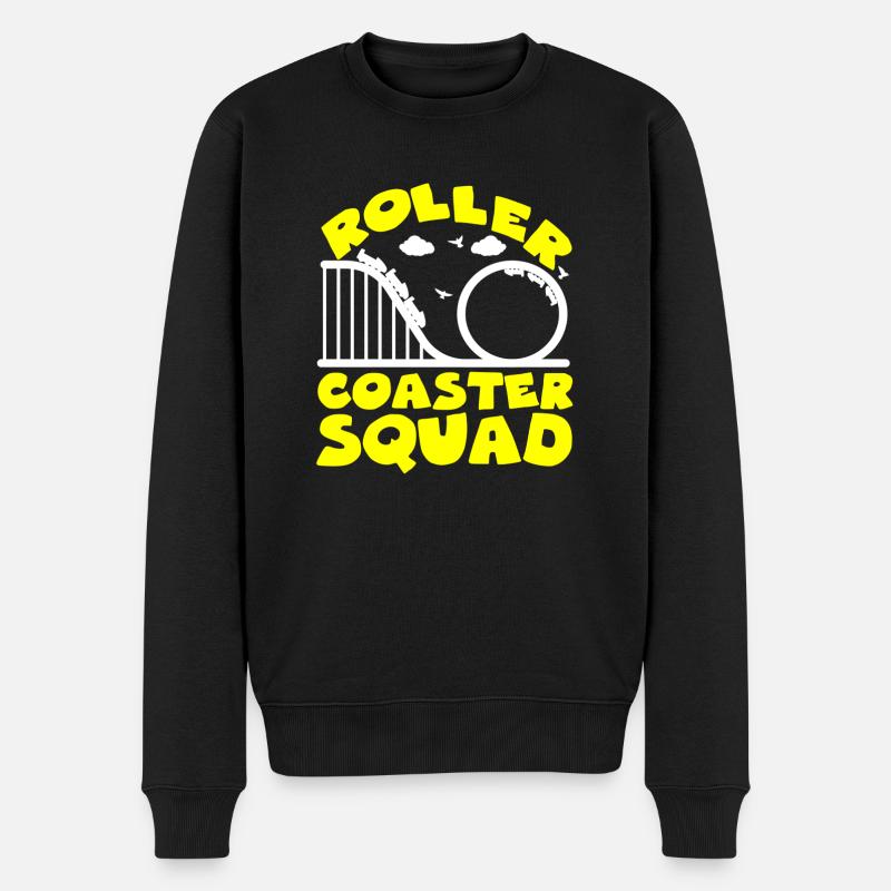 Parc d’attractions Roller Coaster - Pull Premium bio Homme - noir