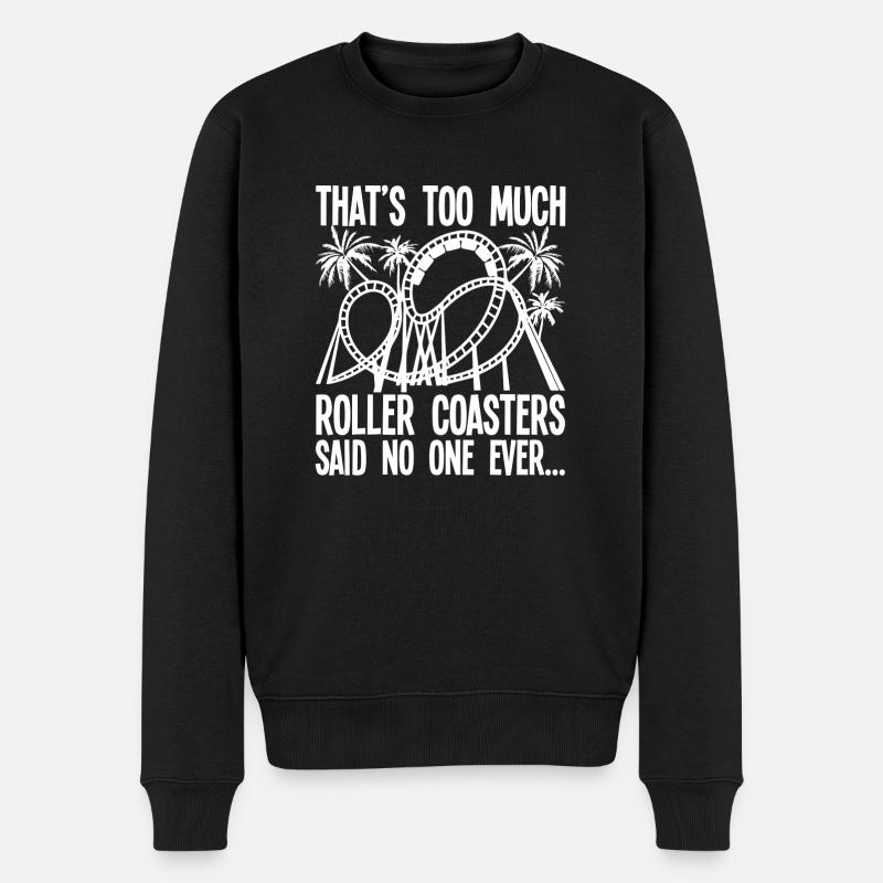 Parc d’attractions Roller Coaster - Pull Premium bio Homme - noir