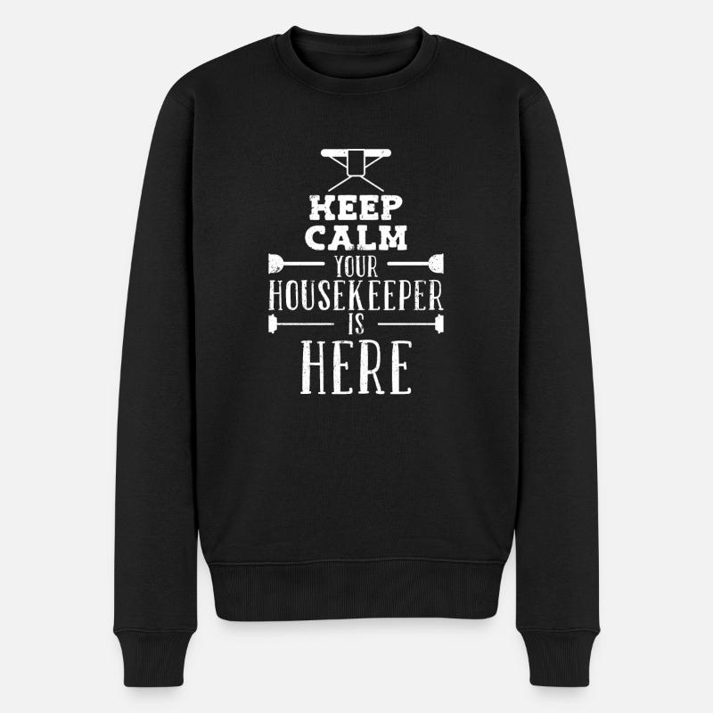 Femme de ménage Ménage - Pull Premium bio Homme - noir