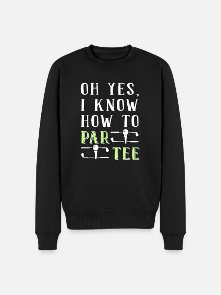 Golf Golfers Golfers - Men's Premium Organic Jumper - black