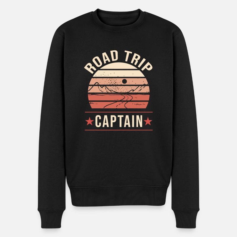 Road Trip - Männer Premium Bio Pullover - Schwarz