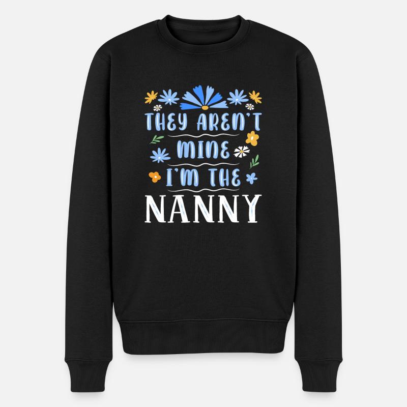 Nounou Baby-sitter Assistante maternelle - Pull Premium bio Homme - noir