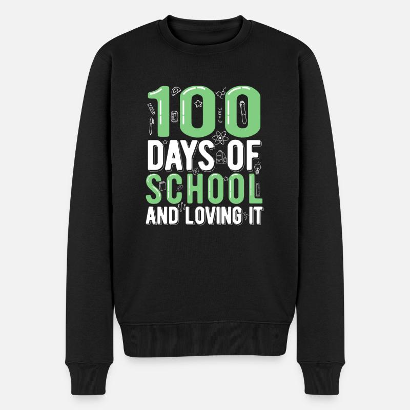 100 jours d’école - Pull Premium bio Homme - noir
