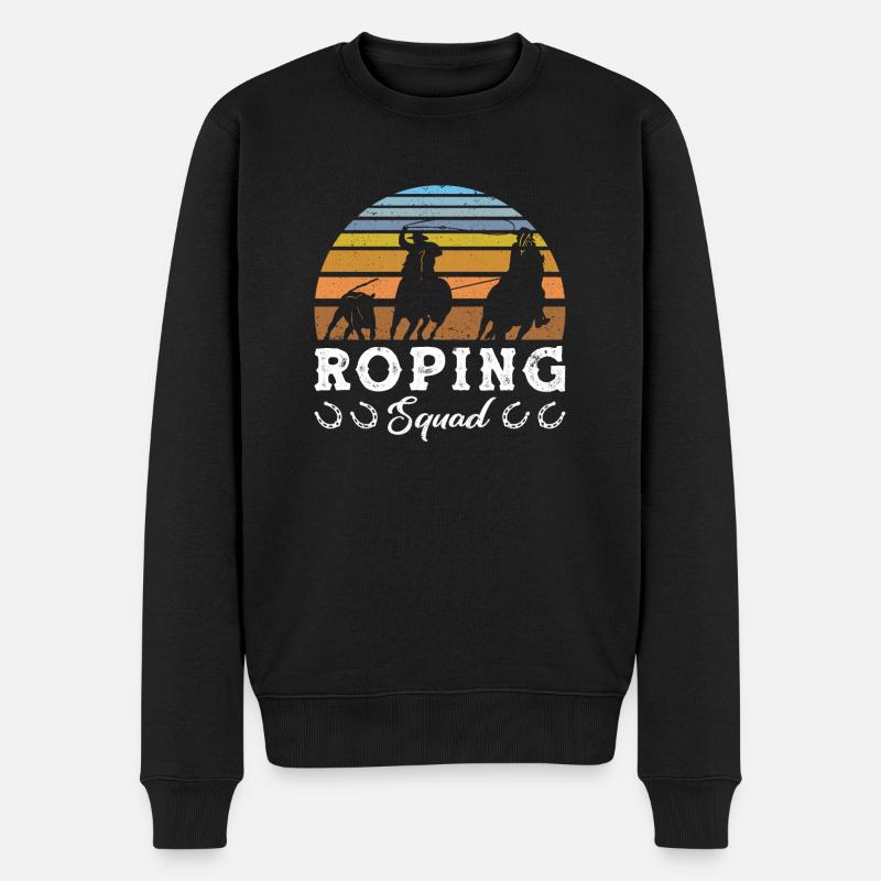 Équipe Roping - Pull Premium bio Homme - noir
