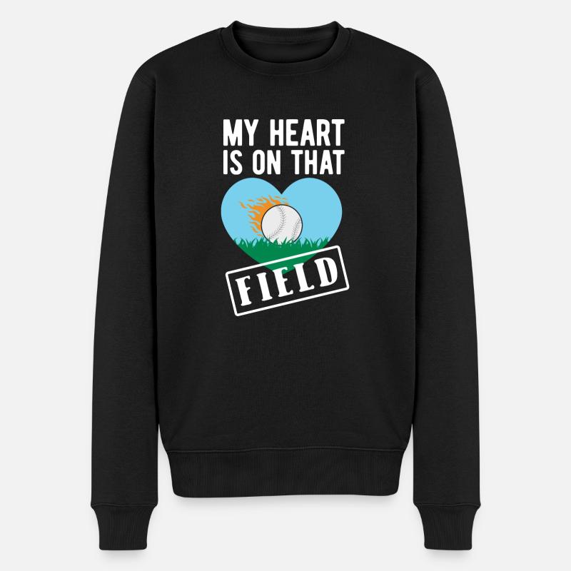 Baseball Mama - Männer Premium Bio Pullover - Schwarz