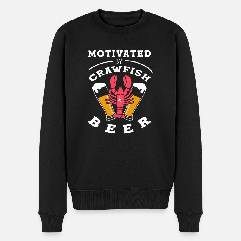 Langusten Languste - Männer Premium Bio Pullover - Schwarz
