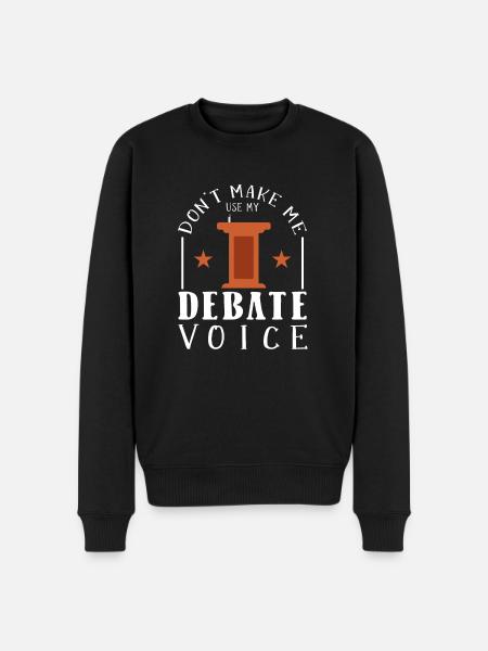 Debating Debate Arguing - Men's Premium Organic Jumper - black