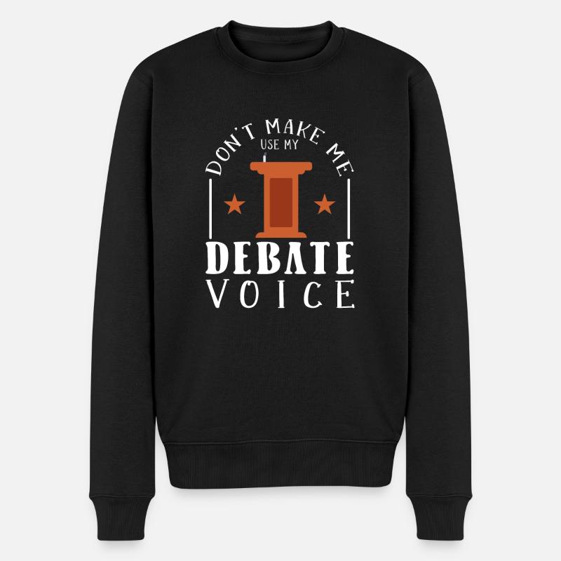 Debating Debate Arguing - Men's Premium Organic Jumper - black