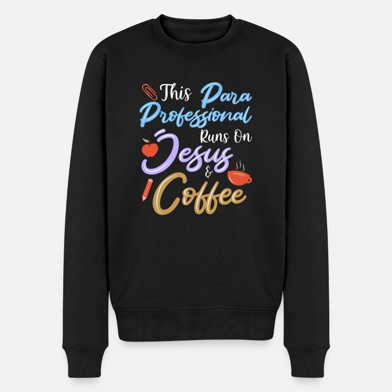 Paraprofessional - Männer Premium Bio Pullover - Schwarz