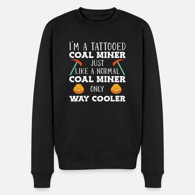 Mineurs de mines - Pull Premium bio Homme - noir