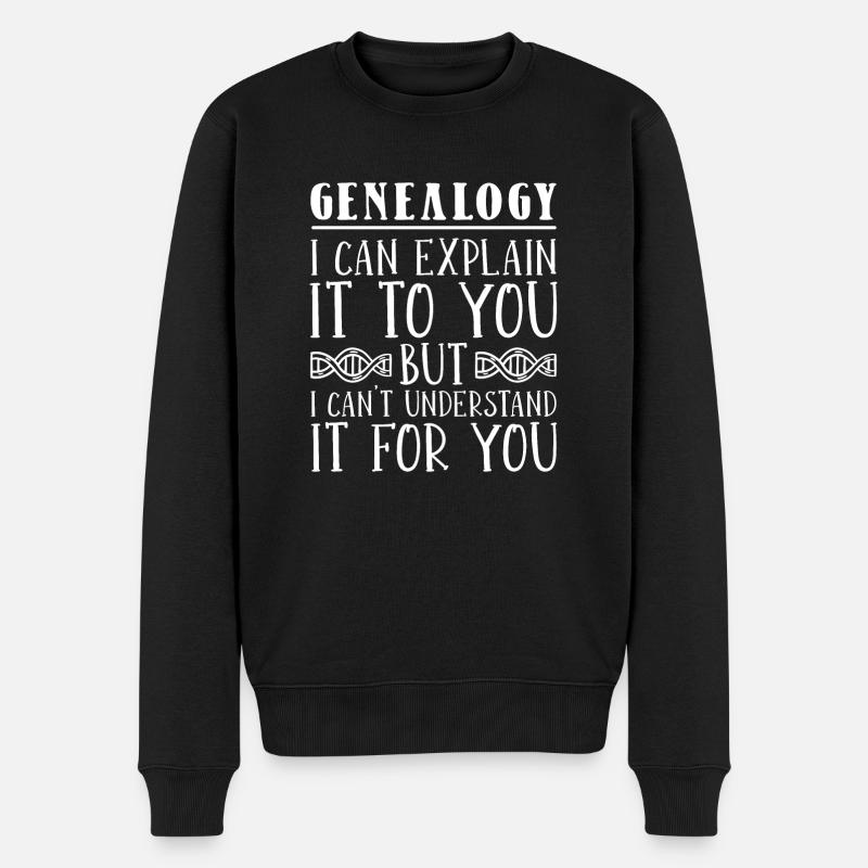 Généalogiste - Pull Premium bio Homme - noir