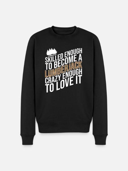 Logger Lumberjack Chainsaw - Men's Premium Organic Jumper - black