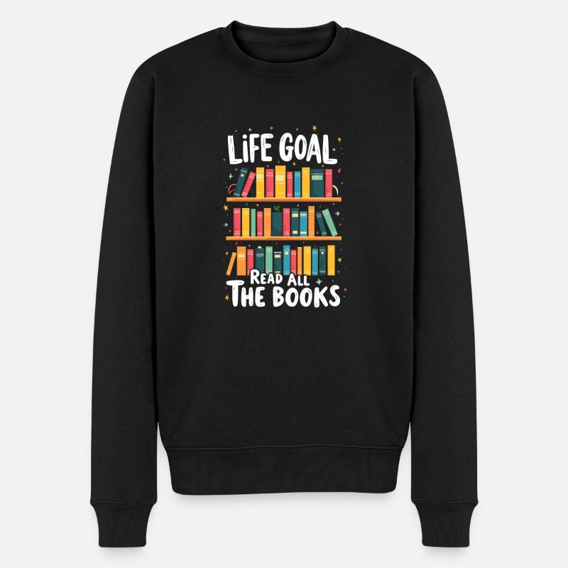 Lire tous les livres Bookworm Bookworm - Pull Premium bio Homme - noir