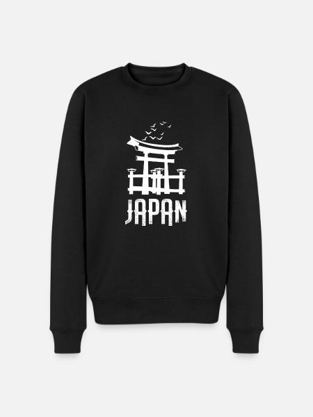 Japan Tokyo Itsukushima shrine - Men's Premium Organic Jumper - black
