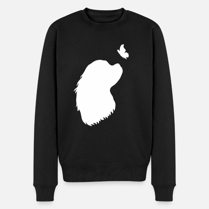 Cavalier King Charles Spaniel - Männer Premium Bio Pullover - Schwarz