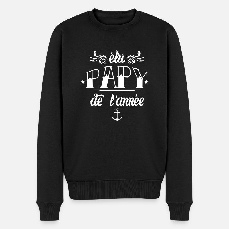 Elu papy de l'année - Pull Premium bio Homme - noir