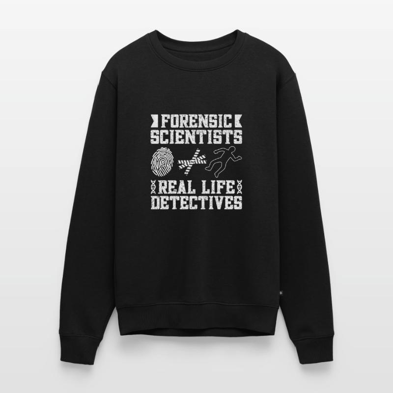 Forensic Analyst Real Life Detectives Squad Crime Men's Premium Organic Jumper