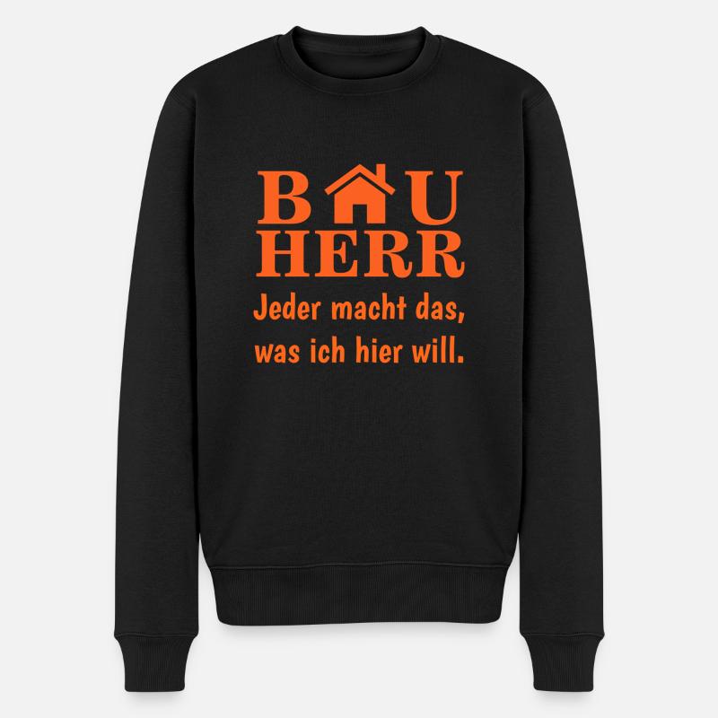 CONSTRUCTEUR - CONSTRUCTION DE MAISON - MAISON - MAISON DE RÊVE - Pull Premium bio Homme - noir