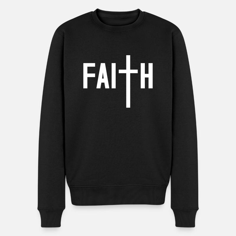 Faith - Pull Premium bio Homme - noir
