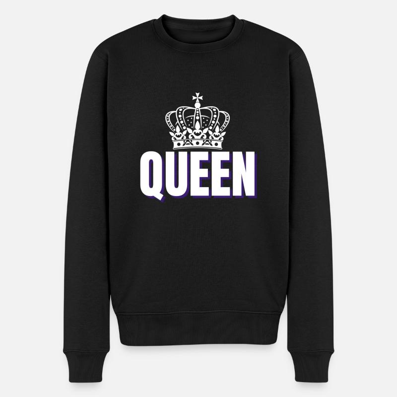 Queen Partnershirt Queen King Krone - Pull Premium bio Homme - noir