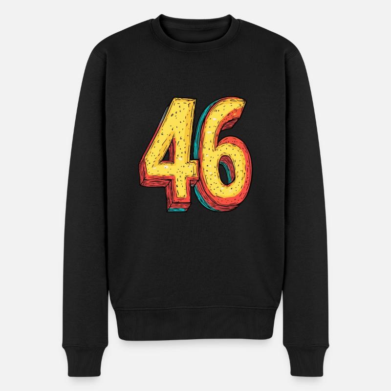 Bande dessinée à 46 numéros - Pull Premium bio Homme - noir