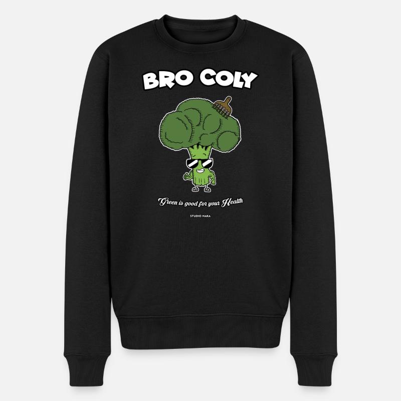 bro coly-studio haka - Männer Premium Bio Pullover - Schwarz
