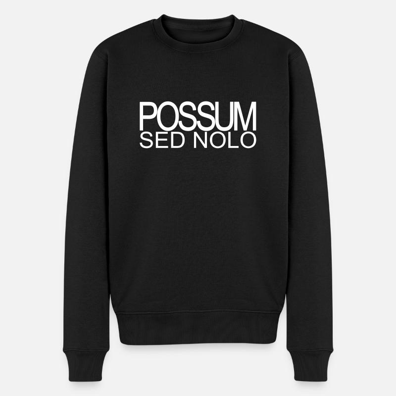 Possum Nolo sed - Pull Premium bio Homme - noir