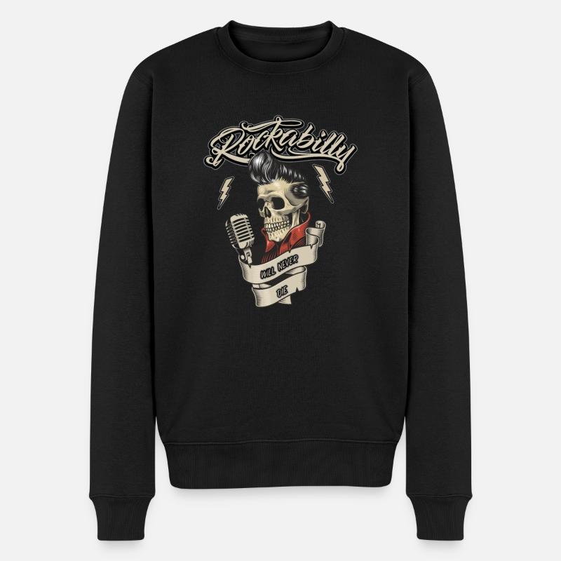 Idée cadeau Rockabilly Hotrod Rock'n Roll - Pull Premium bio Homme - noir