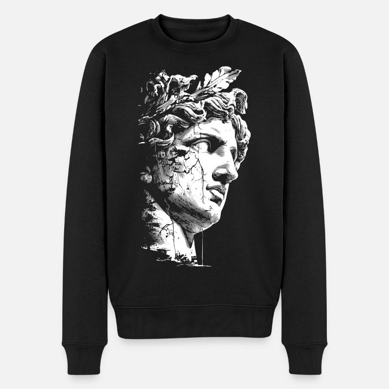 Statue grecque antique - Art classique - Pull Premium bio Homme - noir