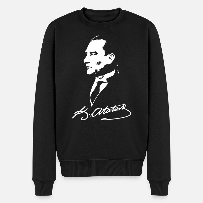Mustafa Kemal Atatürk - Pull Premium bio Homme - noir